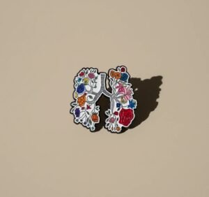 Floral Breath Enamel Pin