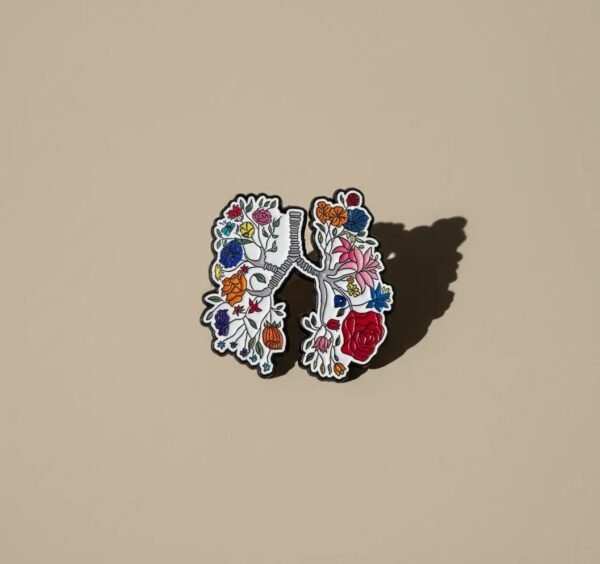 Floral Breath Enamel Pin