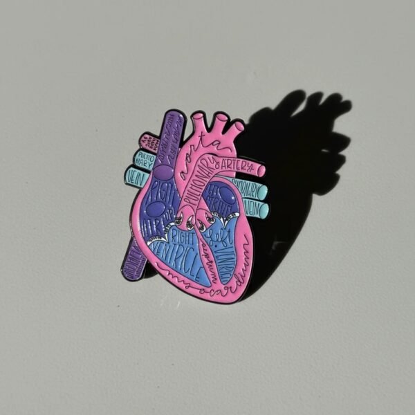 HeartMap Enamel Pin