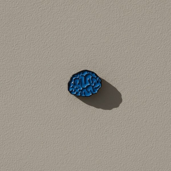 Blue Brain Enamel Pin