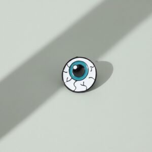 Cartoon Eyeball Enamel Pin