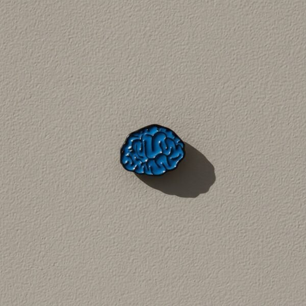 Blue Brain Enamel Pin