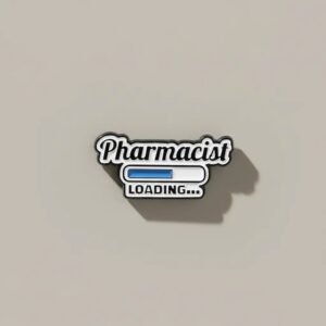 Pharmacist Loading Enamel Pin