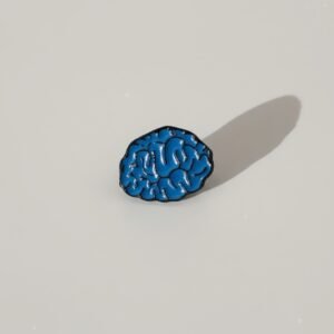 Blue Brain Enamel Pin